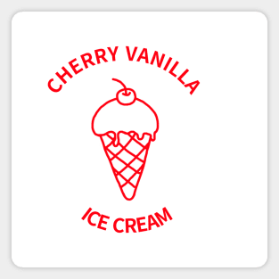 cherry vanilla ice cream Magnet